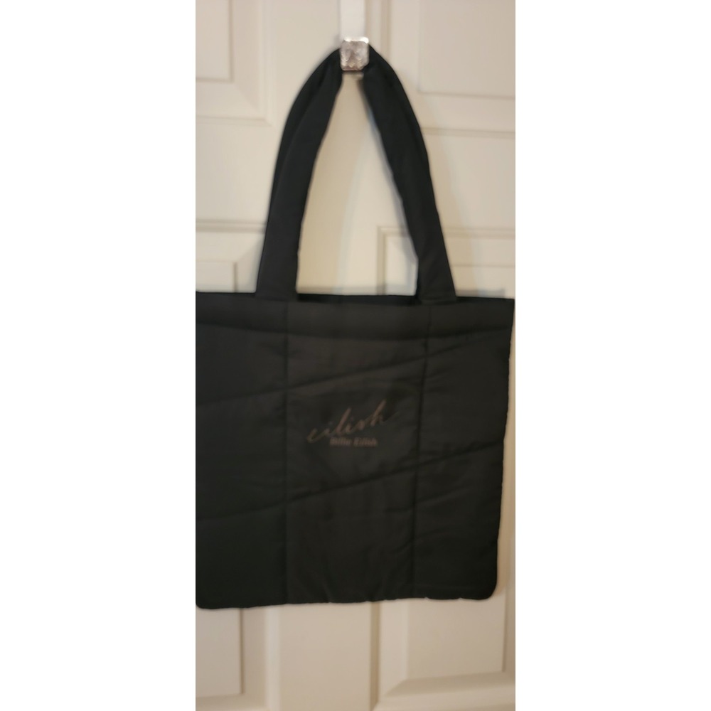Billie Eilish Black Puffer Tote Bag NWOT